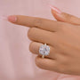Louily Luxury Halo Crushed Ice Cushion Cut Engagement Ring - louilyjewelry