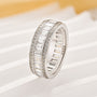 2.8Ct Eternity Radiant Cut Wedding Band In Sterling Silver - louilyjewelry
