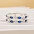 1Ct Blue Marquise Stone Wedding Ring Enhancer
