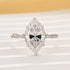 4.0Ct Marquise Cut Twist Hidden Halo Engagement Ring Travel Ring In Sterling Silver - louilyjewelry