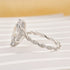 4.0Ct Marquise Cut Twist Hidden Halo Engagement Ring Travel Ring In Sterling Silver - louilyjewelry