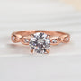 Louily Rose Gold Round Cut Promise Ring - louilyjewelry