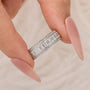 2.8Ct Eternity Radiant Cut Wedding Band In Sterling Silver - louilyjewelry