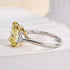 Side View of Yellow Radiant Cut Engagement Ring