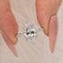 4.0Ct Marquise Cut Twist Hidden Halo Engagement Ring Travel Ring In Sterling Silver - louilyjewelry