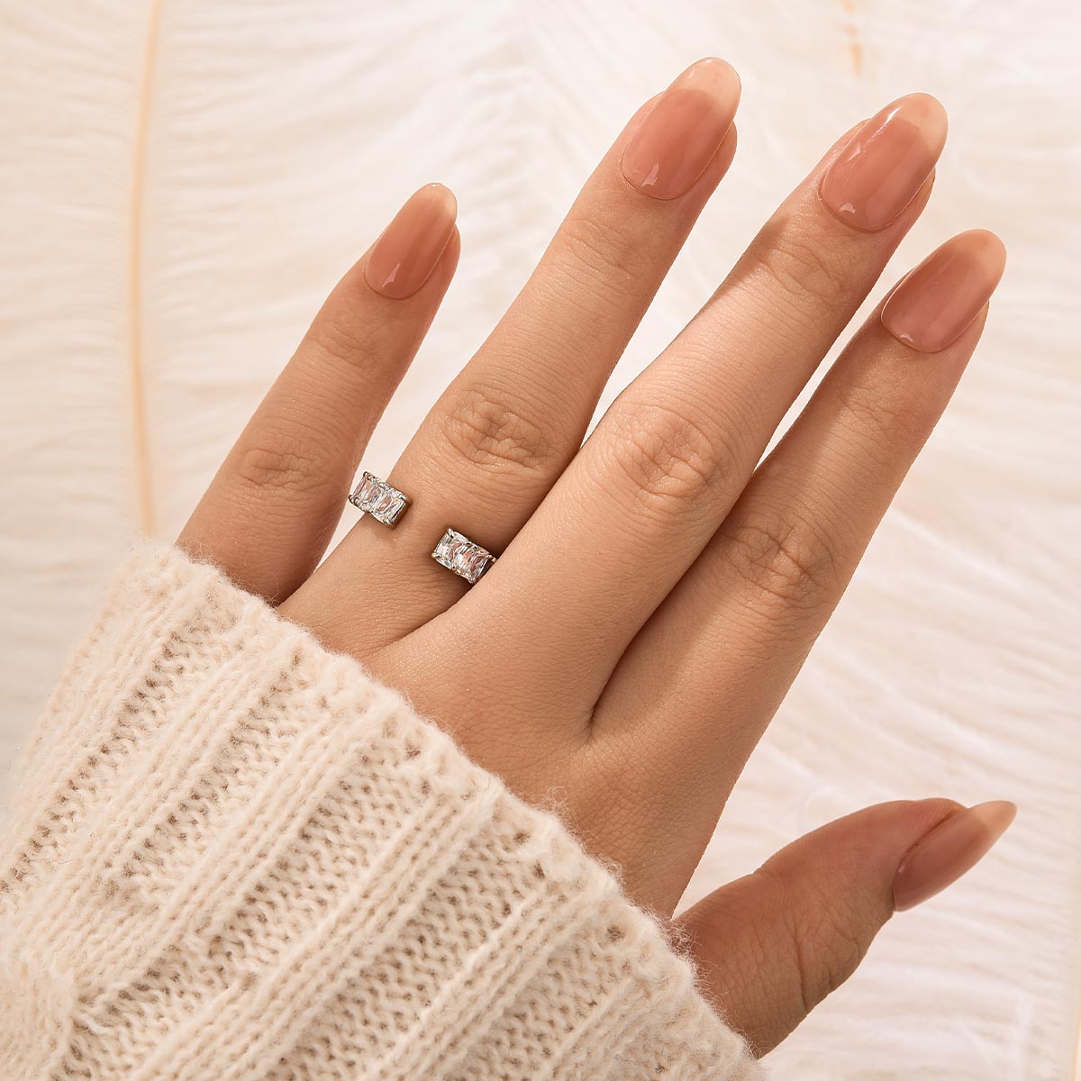 Stunning Surround Elongated Cushion Cut Simulated Diamond Women's Wedding Band In Sterling Silver