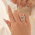 Louily Fashion Round Cut Jacket Wedding Band For Women In Sterling Silver - louilyjewelry