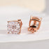 Louily Cushion Cut Sterling Silver Women's Stud Earrings - louilyjewelry