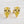 Louily Yellow Stone Classic Pear Cut Earring