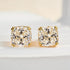 Louily Stunning Sterling Silver Cushion Cut Stud Earrings for Women - louilyjewelry