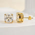 Louily Stunning Sterling Silver Cushion Cut Stud Earrings for Women - louilyjewelry