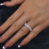 Louily Eternity Oval Cut Wedding Band For Women In Sterling Silver - louilyjewelry