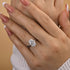 Louily Luxury Crushed Ice Oval Cut Engagement Ring - louilyjewelry
