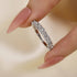 Louily Classic Half Eternity Round Cut Wedding Band - louilyjewelry