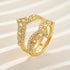 0.8Ct Crown-Shaped Insert Wedding Band Engagement Ring Enhancer - louilyjewelry