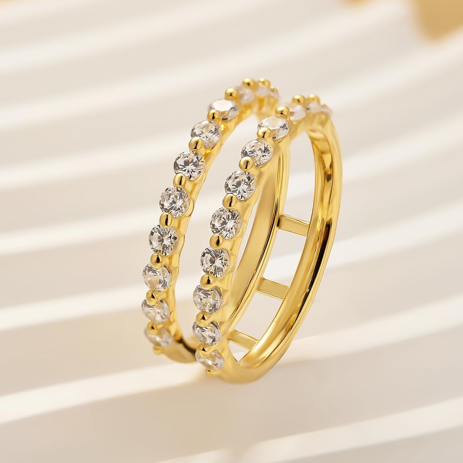 Classic 0.77Ct Insert Wedding Band Engagement Ring Enhancer