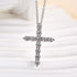 Louily Sterling Silver Fashion Cross pendant Necklace - louilyjewelry