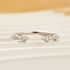 Classic Round Cut Open Wedding Band In Sterling Silver For Women - louilyjewelry