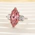 6.0Ct Marquise Cut Three Stone Engagement Ring In Sterling Silver - louilyjewelry