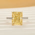 5.0Ct Radiant Cut Engagement Ring Travel Ring In Sterling Silver - louilyjewelry