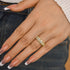 Louily Fashion Halo Five Stone Anniversary Ring In Sterling Silver - louilyjewelry