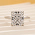 Fashion 4.0Ct White Stone Radiant Cut Solitaire Engagement Ring For Woman In sterling Sliver - louilyjewelry