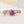 Louily Pink Stone Rose Gold Round Cut Promise Ring