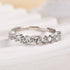Louily Unique Half Pear & Round Cut Women's Wedding Band - louilyjewelry