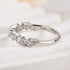 Louily Unique Half Pear & Round Cut Women's Wedding Band - louilyjewelry