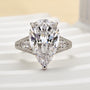 Louily Luxury 5.5Ct Pear Cut Engagement Ring - louilyjewelry