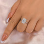 Louily Timeless Moissanite 4.5 Ct Radiant Cut Engagement Ring - louilyjewelry