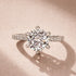 Moissanite 2.0Ct Round Cut 6 Prong Promise Rings For Women - louilyjewelry
