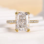 Louily Elegant 4.5Ct Radiant Cut Engagement Ring Promise Ring For Her - louilyjewelry