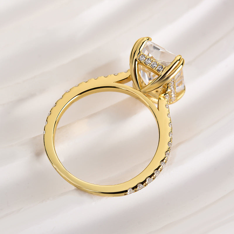 Louily Elegant 4.5Ct Radiant Cut Engagement Ring Promise Ring For Her - louilyjewelry