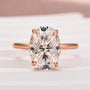 Louily Moissanite Classic 4.0 Carat Oval Cut Engagement Ring - louilyjewelry