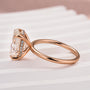 Louily Moissanite Classic 4.0 Carat Oval Cut Engagement Ring - louilyjewelry