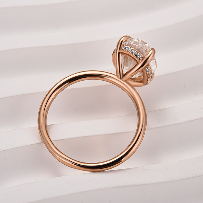 Louily Moissanite Classic 4.0 Carat Oval Cut Engagement Ring - louilyjewelry