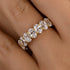 Louily Eternity Oval Cut Wedding Band For Women In Sterling Silver - louilyjewelry