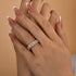 Louily Eternity Oval Cut Wedding Band For Women In Sterling Silver - louilyjewelry