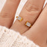 0.6Ct Emerald Cut Open Insert Wedding Band Engagement Ring Enhancer - louilyjewelry