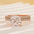 Louily Classic 3.0 Carat Cushion Cut White Sapphire Wedding Set In Sterling Silver - louilyjewelry