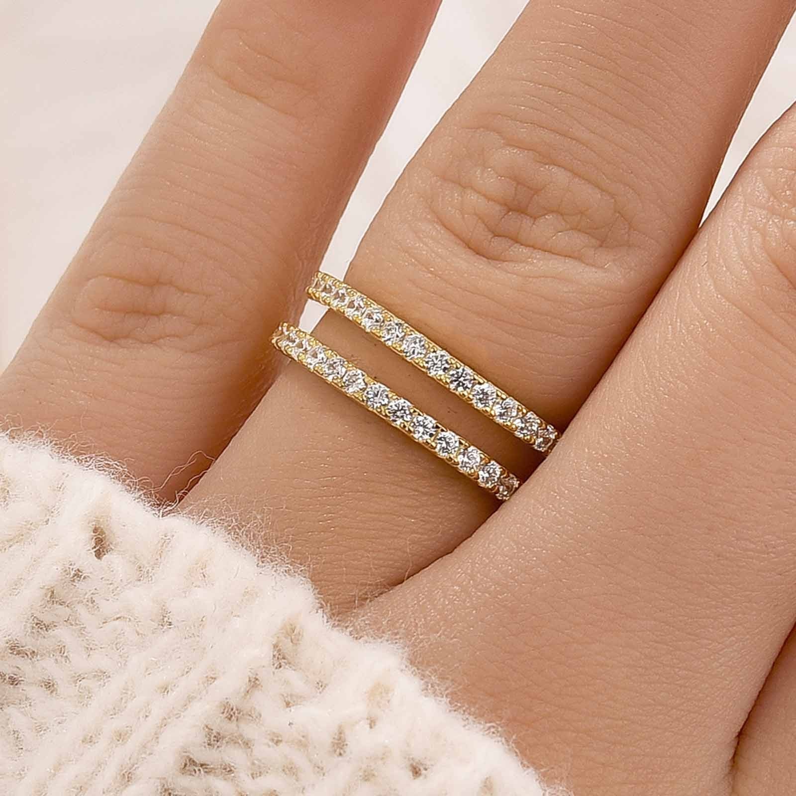 Classic 0.6Ct Insert Wedding Band Engagement Ring Enhancer