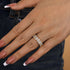 Louily Eternity Oval Cut Wedding Band For Women In Sterling Silver - louilyjewelry