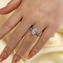 Louily Attractive 2.5Ct Oval Cut Bridal Wedding Ring Set - louilyjewelry
