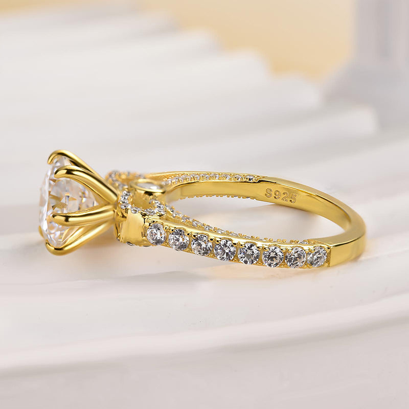 Louily Moissanite Bow Base Design 2.0 Carat Engagement Ring - louilyjewelry