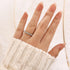 Classic 0.6Ct Half Round Cut Wedding Band In Sterling Silver - louilyjewelry