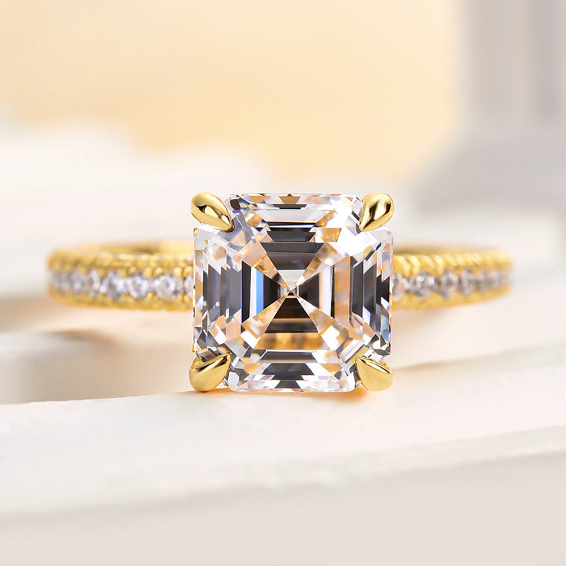 Louily Precious Asscher Cut Women's Engagement Ring - louilyjewelry