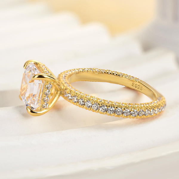 Louily Precious Asscher Cut Women's Engagement Ring