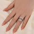 Louily Fashion Round Cut Jacket Wedding Band For Women In Sterling Silver - louilyjewelry