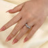 Louily Classical V-shaped Design Half Eternity Wedding Band - louilyjewelry